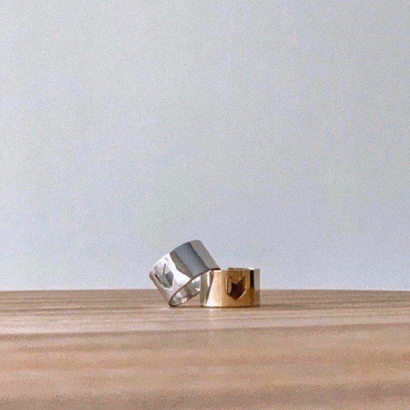 Chevron Midi Rings - Picture 2 of 2